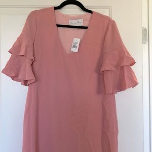 Charlotte Henry blush/rose knee length dress. Side medium